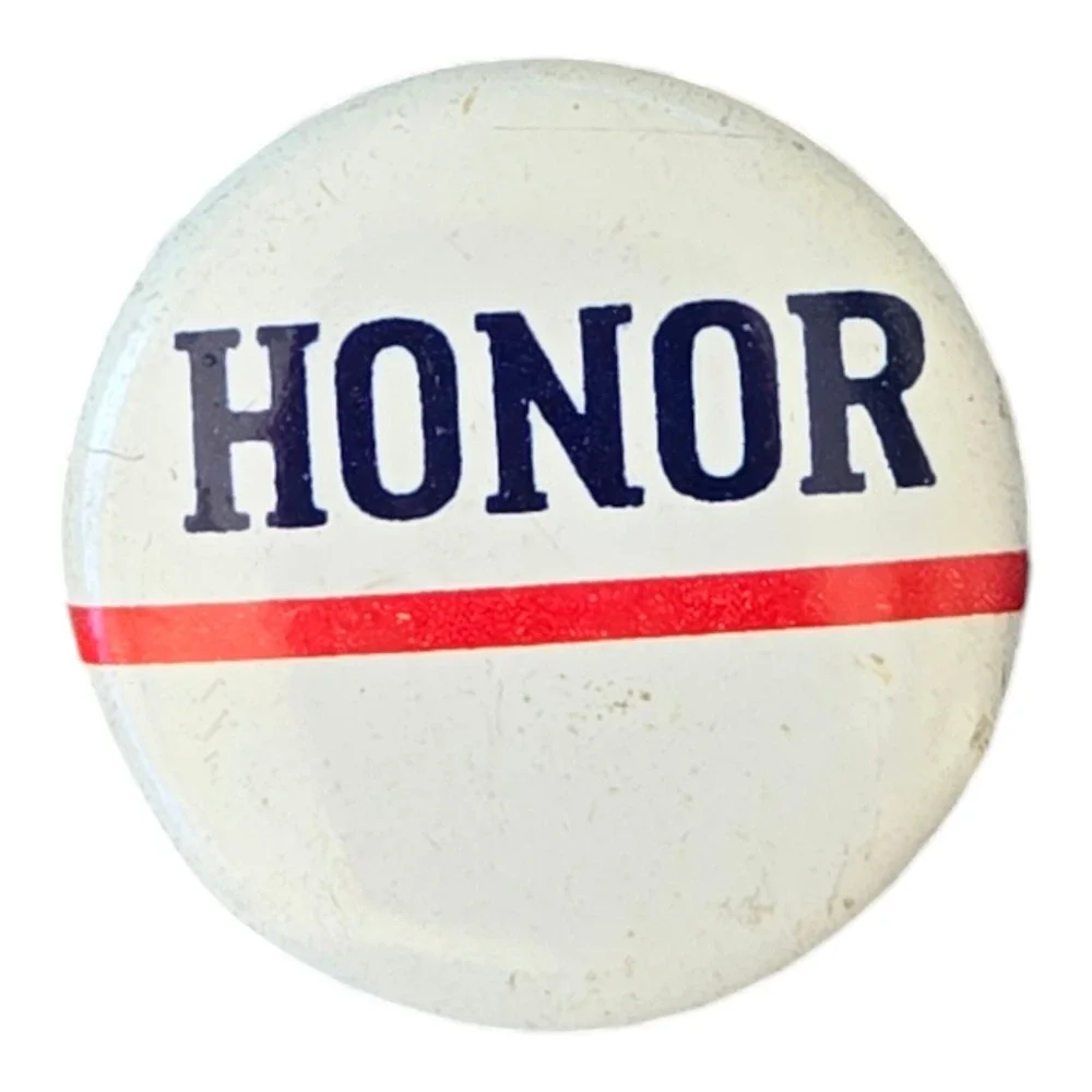 Vintage Honor Pinback Button David C Cook Religious Sunday School Award Pin
